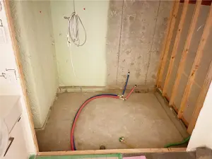 お風呂　施工中