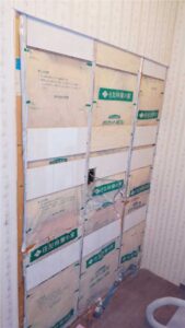 洗面台　施工中-1