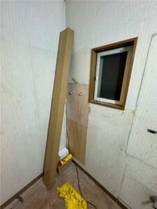 洗面内装　施工中-2
