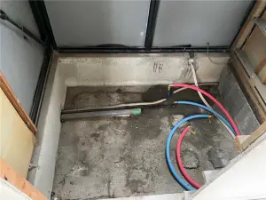 お風呂施工中