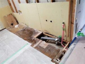 キッチン　施工中-2