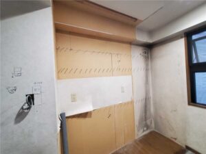 キッチン　施工中-3