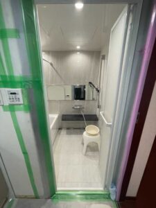浴室　施工中-3