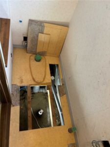 トイレ施工中