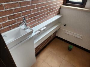 トイレ施工中