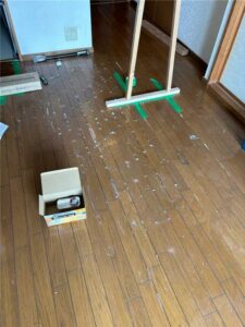 床施工中