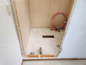 お風呂　施工中