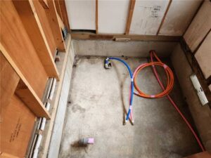 お風呂　施工中