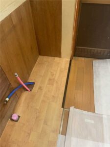 キッチン　施工中-4