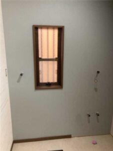 洗面台　施工中-2