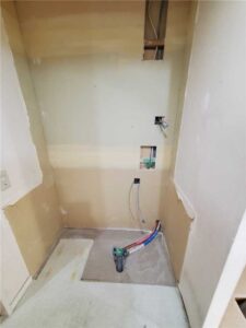 洗面所　施工中-1