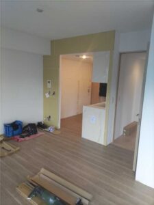 キッチン　施工中-1
