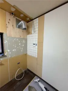 キッチン　施工中