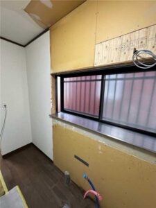 キッチン　施工中