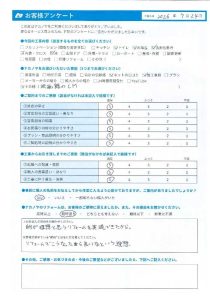【お客様アンケート】理想と思うリフォームを実現できた…