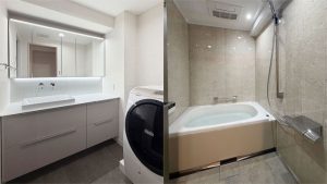 デザインと機能性を両立したお風呂＆洗面リフォーム｜東京都
