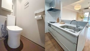 明るく開放的なキッチン・トイレリフォーム｜吉川市